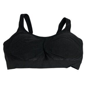 Truekind Daily Comfort Wirefree Shaper Bra with Extender Black 4XL